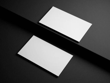 Siyah arkaplanda kartvizit