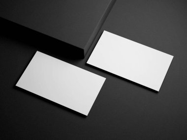 Siyah arkaplanda kartvizit