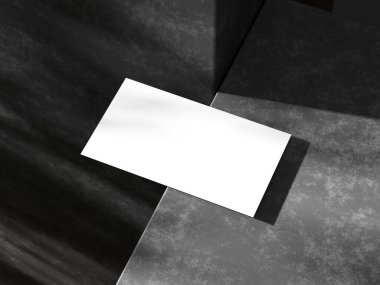 Siyah arkaplanda kartvizit