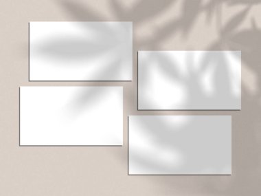 White Minimal Business Card Mockup
