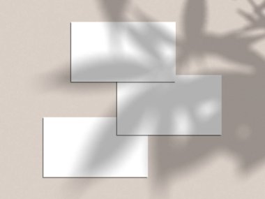 White Minimal Business Card Mockup
