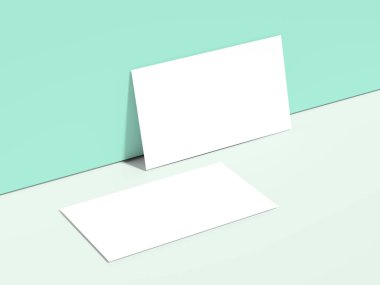 White Minimal Business Card Mockup