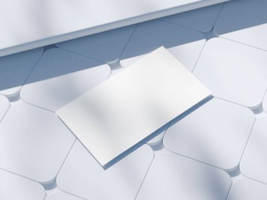 Logonuz ya da grafik tasarımınız için kopya alanı olan en küçük kartvizit düzenleme şablonu