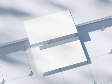 Logonuz ya da grafik tasarımınız için kopya alanı olan en küçük kartvizit düzenleme şablonu