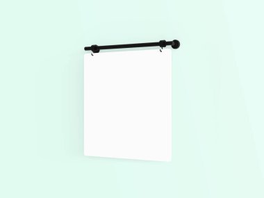 Logo tasarımı için boş kare tabela, şirketler, reklam, reklamcılık ve dükkanlar için marka sunumu.