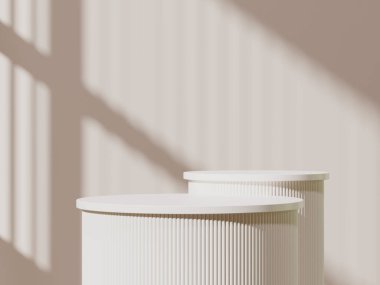 Silindir Podyumundaki Doğal Işık ve Gölgeler