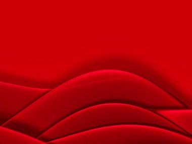 Dinamik ve Şık Kırmızı Soyut Dalga Katmanları