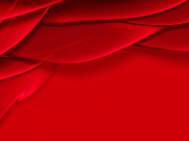 Sıvı Katmanlı Kırmızı Soyut Dalga Arkaplanı