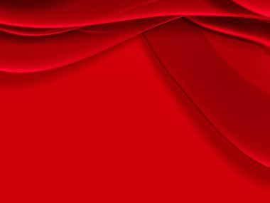 Minimalist Kırmızı Dalgalı Soyut Arkaplan