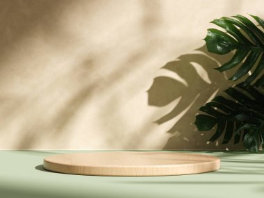 Tropikal Santralli Modern Podyum Arkaplanı