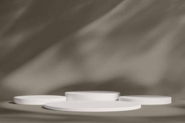 Dünya Kahverengisi Arkaplanlı Modern Podyum