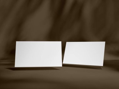 Sıcak Kahverengi Ayarlı Minimalist İş Kartı Modifiye Edildi