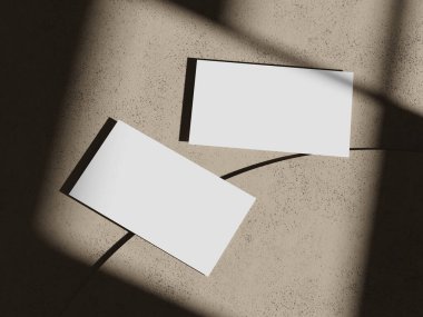 Dünya yüzeyinde Yumuşak Işıklı Zarif İş Kartı Modellemesi