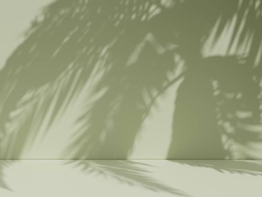 Soluk arkaplanda yumuşak yeşil yaprak gölgesi.