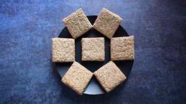 Khasta Gajak Indian traditional sweet made from sesame seeds