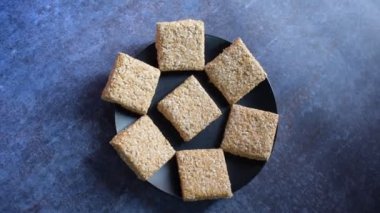 Khasta Gajak Indian traditional sweet made from sesame seeds