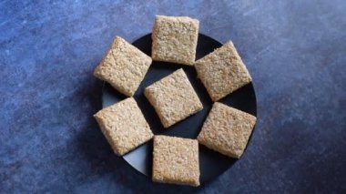 Khasta Gajak Indian traditional sweet made from sesame seeds