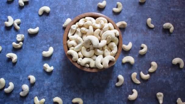 Raw Whole Dried Cashew Nut — Stok Video