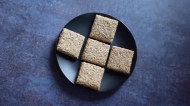 Khasta Gajak Indian traditional sweet made from sesame seeds