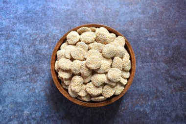 Revadi Indian traditional sweet made from sesame seeds