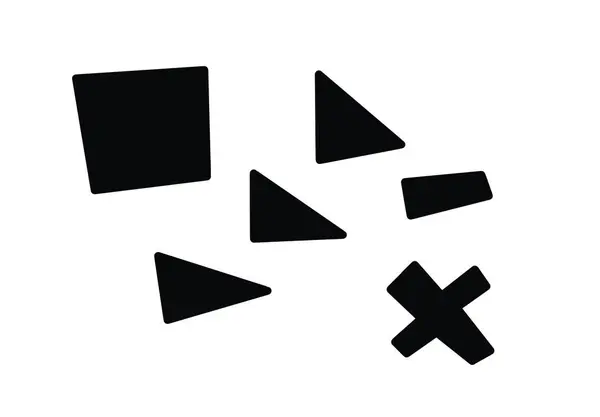     Bir la Malevich 'in çeşitli geometrik şekilleri