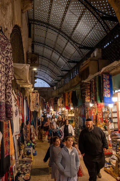 Ιερουσαλήμ Ισραήλ Απριλίου 2023 Αγορά Στο Εβραϊκό Τρίμηνο — Φωτογραφία Αρχείου