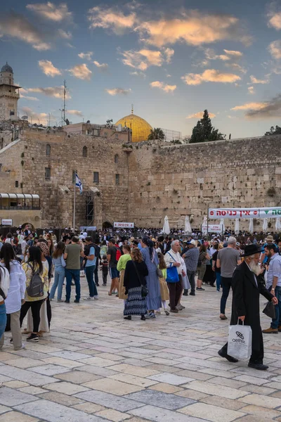 イスラエルのエルサレム 2023年4月10日 ユダヤ教で最も神聖な場所である西壁 — ストック写真