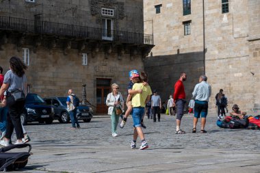 Santiago de Compostela, La Coruna, Galiçya, İspanya - 13 Haziran 2023.