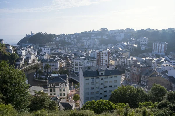 Panoramisch Uitzicht Luarca Asturias Spanje — Stockfoto