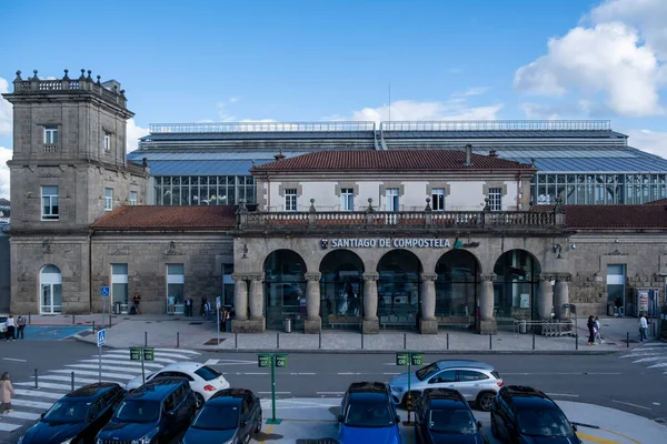 Santiago Compostela Coruna Galicien Spanien Juni 2023 Bahnhof — Stockfoto