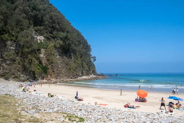 Soto Luina Cudillero Asturias España Junio 2023 Playa San Pedro — Foto de Stock
