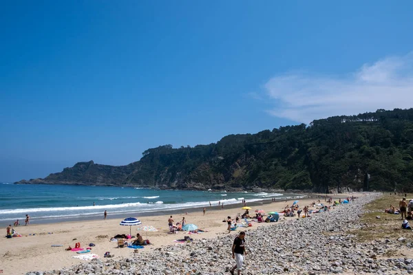 Soto Luina Cudillero Asturien Spanien Juni 2023 Strand Von San Stockbild