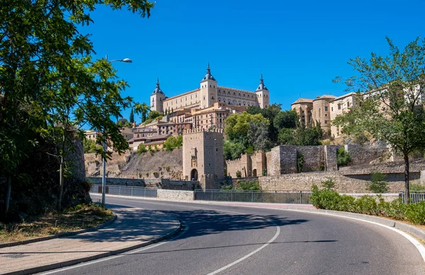 Panoramiczny Widok Toledo Hiszpania Unesco Światowego Dziedzictwa Unesco Stare Miasto — Zdjęcie stockowe