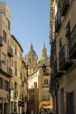 2023 09 23 Segovia, İspanya. Gotik ve süslü Segovia Katedrali