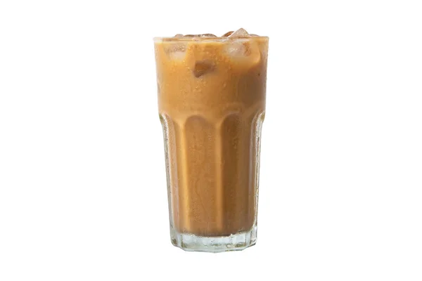 Азіатська Кава Скляній Чашці Ізольована Білому Тлі — стокове фото