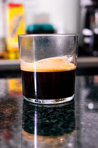 Sıcak Kahvenin Üzerindeki Güzel Doku — Stok fotoğraf