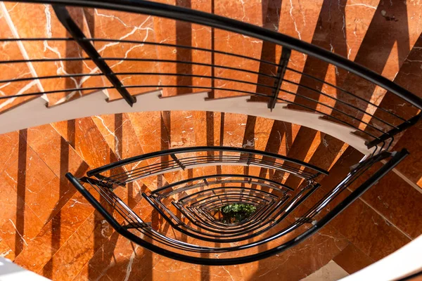 Luftaufnahme Eines Bürogebäudes Treppe Zur Mitte — Stockfoto