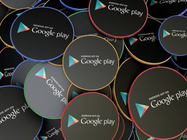 Google uygulaması, depolama, sosyal medya arka planı