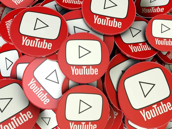 Youtube Latar Belakang Media Sosial — Stok Foto