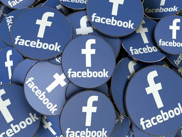 Facebook Közösségi Média Háttér — Stock Fotó