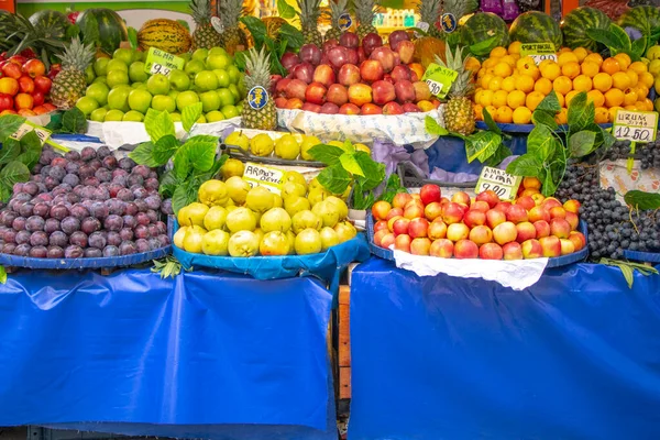 Marktplaats Groente Fruitverkoop Landbouw Landbouwproducten — Stockfoto