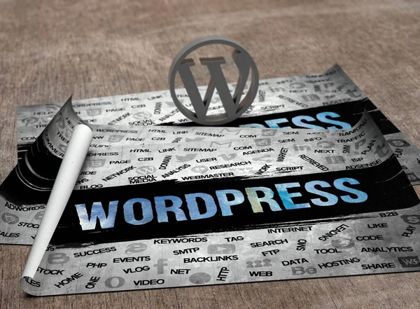 Wordpress Diseño Fondo Wordpress — Foto de Stock