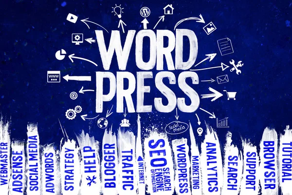 Wordpress Wordpress Σχεδιασμό Φόντου — Φωτογραφία Αρχείου
