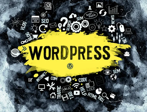 Wordpress Wordpress Background Design — Stock Photo, Image