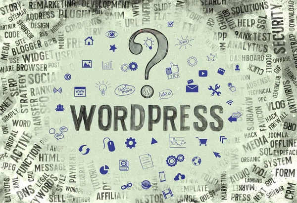Wordpress Wordpress Disegno Sfondo — Foto Stock
