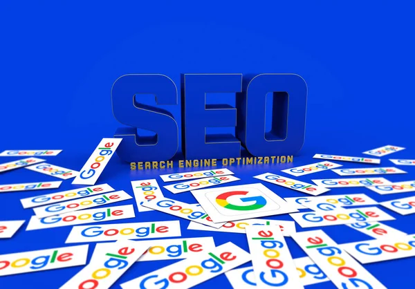 Search Engine Optimization Seo Background — Stock Photo, Image