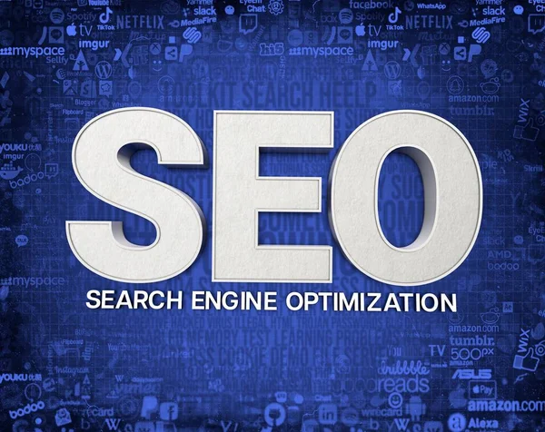 Stock image seo, search engine optimization, seo background