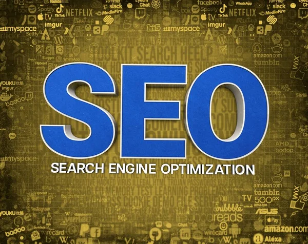 Seo Arama Motoru Optimizasyonu Seo Arkaplan — Stok fotoğraf