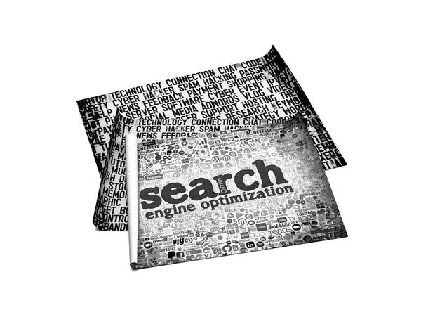 Optymalizacja Wyszukiwarek Tło Seo — Zdjęcie stockowe