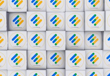 reklam yöneticisi, Google Arkaplan - 3d Render